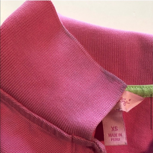 LILLY PULITZER BUNDLE Pink/Green GOLF SHIRTS XS - Picture 15 of 16